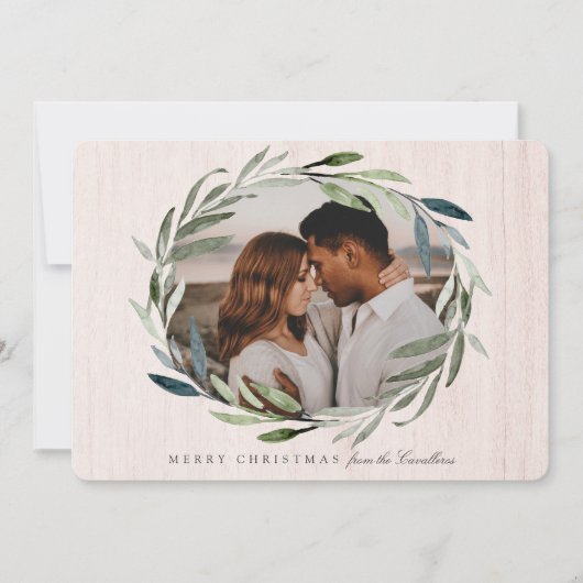 Winter Woods | Kerst Fotokaart Feestdagenkaart (Voorkant)