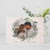 Winter Woods | Kerst Fotokaart Feestdagenkaart (Staand voorkant)