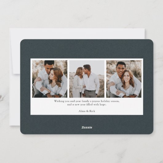 Winter Woods | Kerst Fotokaart Feestdagenkaart (Achterkant)