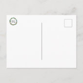 Winter Woods Wonderland Postcard Feestdagenkaart (Achterkant)