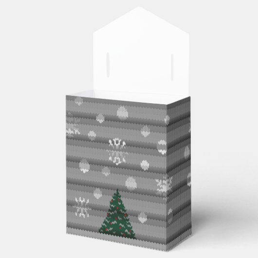 Winter Wool Gift Box Personalized Holiday Boxes Bedankdoosjes (Geopend)