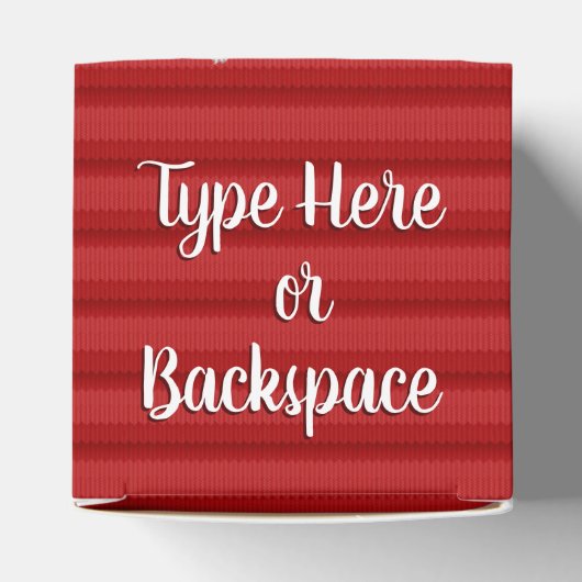 Winter Wool Gift Box Personalized Holiday Boxes Bedankdoosjes (Bovenkant)