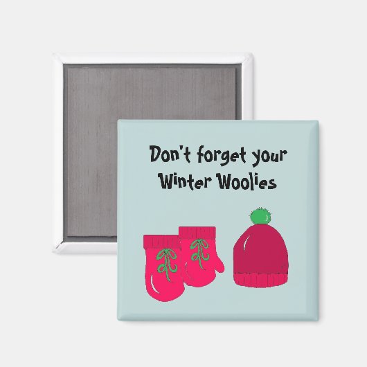 Winter Woolies - Mittens en Toque Magneet (Voorkant / Achterkant)