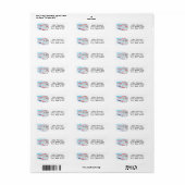 Winter Woorden Typografie Leuk Adres Labels (Full Sheet)