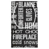 Winter Word Art Klein Cadeauzakje (Achterkant)