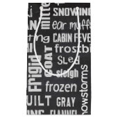 Winter Word Art Klein Cadeauzakje (Voorkant)