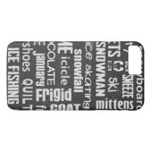 Winter Word Cloud Case-Mate iPhone Case (Achterkant (Horizontaal))