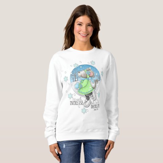 Winter Workout Mouse Sweatshirt (Voorkant volledig)