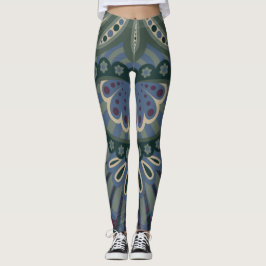 Winter Woud - Gevederde Paisley Leggings