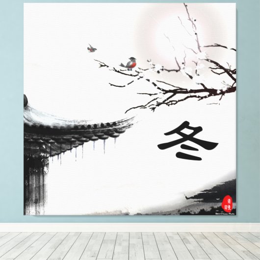 Winter Wrapped Canvas (Insitu (Houten vloer))