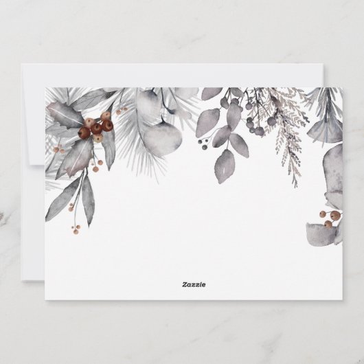 Winter Wreater HOPE Foto Collage Kerstmis Feestdagenkaart (Achterkant)