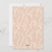 Winter Wreater Monogram Holiday Fotokaart Roze Feestdagenkaart (Achterkant)