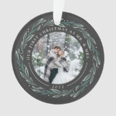 Winter Wreath | Eerste kerstfeest Ornament (voorkant)