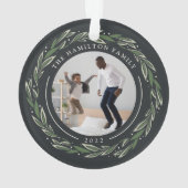 Winter Wreath | Eerste Kerstmis in ons nieuwe huis Ornament (achterkant)