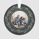 Winter Wreath | Eerste Kerstmis in ons nieuwe huis Ornament (voorkant)