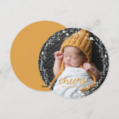 Winter Wreath Foliage CHEERS Feestdagenkaart (Voorkant / Achterkant)