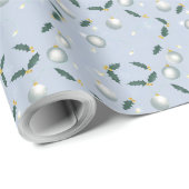 Winter Wreath Gift Wrap Cadeaupapier (Rol Hoek)