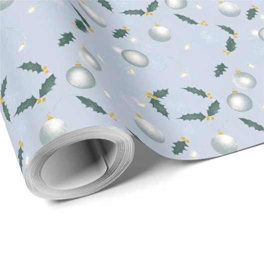 Winter Wreath Gift Wrap Cadeaupapier (Rol Hoek)