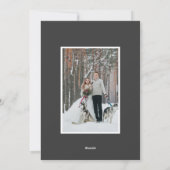 Winter Wreath Holiday Fotokaart Feestdagenkaart (Achterkant)