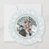 Winter Wreath Holiday Fotokaart Feestdagenkaart (Voorkant)