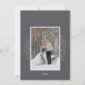 Winter Wreath Holiday Fotokaart Feestdagenkaart (Achterkant)