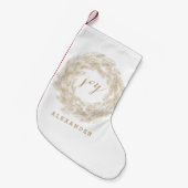 WINTER WREATH | JOY | STYLISH HOLIDAY STOCKING KLEINE KERSTSOK (Voorkant (Hangend))