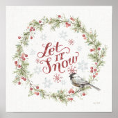 Winter Wreath - Laat het sneeuwen Poster (Voorkant)
