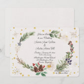 Winter Wreath of Pine Cones and Holly Kaart (Voorkant / Achterkant)