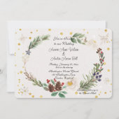 Winter Wreath of Pine Cones and Holly Kaart (Voorkant)