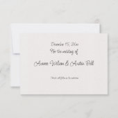 Winter Wreath of Pine Cones and Holly Save The Date (Achterkant)