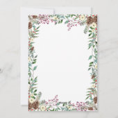 Winter Wreath op White | Vrolijk kerstfeest Feestdagenkaart (Achterkant)