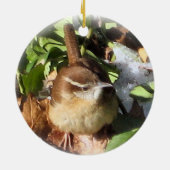 Winter Wren Keramisch Ornament (Achterkant)
