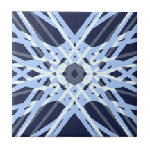 Winter Xmas Blue Grey Gray Retro Geometric Pattern