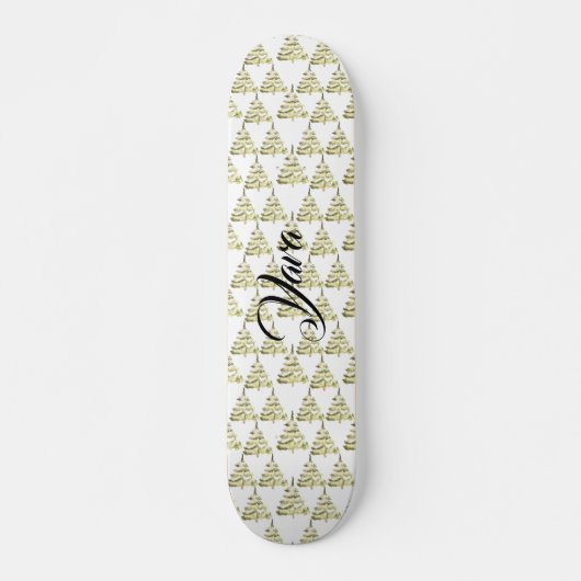 winter xmas vibes passen Skateboard aan (Voorkant)