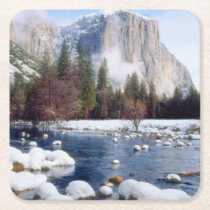 Winter Yosemite National Park Kartonnen Onderzetters