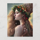 Winter Yule Goddess Briefkaart (Voorkant)