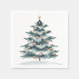 Winter, Yule & Kerstmis Feestelijk Servet