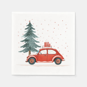 Winter, Yule & Kerstmis Feestelijke servetten