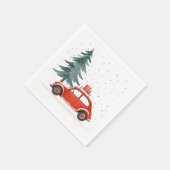 Winter, Yule & Kerstmis Feestelijke servetten (Hoek)