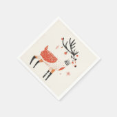 Winter, Yule & Kerstmis Feestelijke servetten (Hoek)