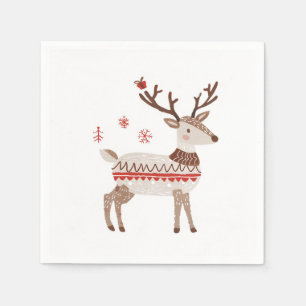 Winter, Yule & Kerstmis Feestelijke servetten