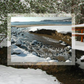 Winter, Zandstrand, Acadia National Park, ME Briefkaart