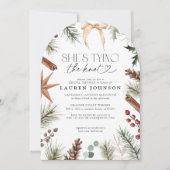 Winter Ze bindt het Vrijgezellenfeest van de Knoop Kaart (Voorkant)