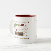 Winter Zegeningen Tshirts en geschenken Tweekleurige Koffiemok (Voorkant links)