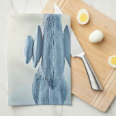 Winter Zen: Foggy Lake Balance Theedoek (Quarter Fold)
