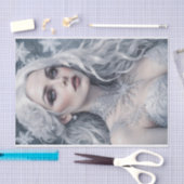 Winter zonnewende Koningin Zilver Haar Koude Decou Tissuepapier (Craft)