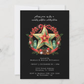 Winter zonnewende krans ster Kerstmis Yule Kaart (Voorkant)