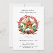 Winter zonnewende krans ster Kerstmis Yule Kaart (Voorkant)