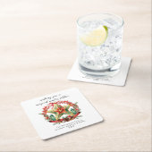 Winter zonnewende krans ster Kerstmis Yule Kartonnen Onderzetters (Insitu)