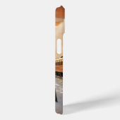 Winter zonsondergang en trein Case-Mate iPhone case (Achterkant / Rechts)